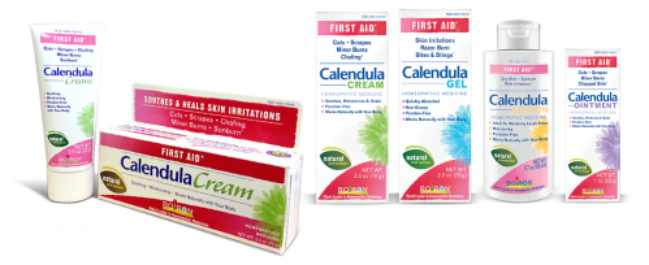 Natural relief from skin rashes and burns with Calendula