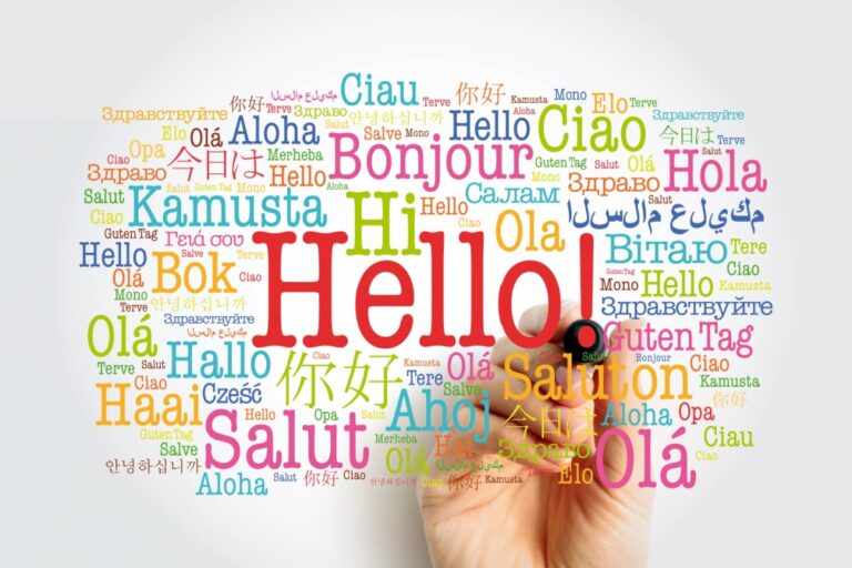 hello written in different laguages