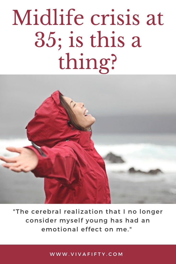 The cerebral realization that I no longer consider myself young has had an emotional effect on me. #midlife #crisis #thirties 