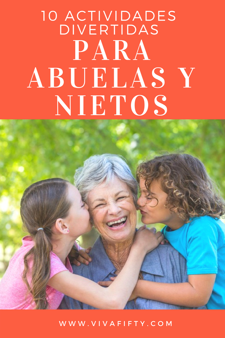 Las abuelas de hoy son muy activas y les gusta involucrarse con los nietos mediante actividades diferentes de lo que hacían nuestras abuelas. Te damos algunas ideas para jugar con tus nietos o para sugerirlo a la abuela. #abuelas #nietos #actividades. 