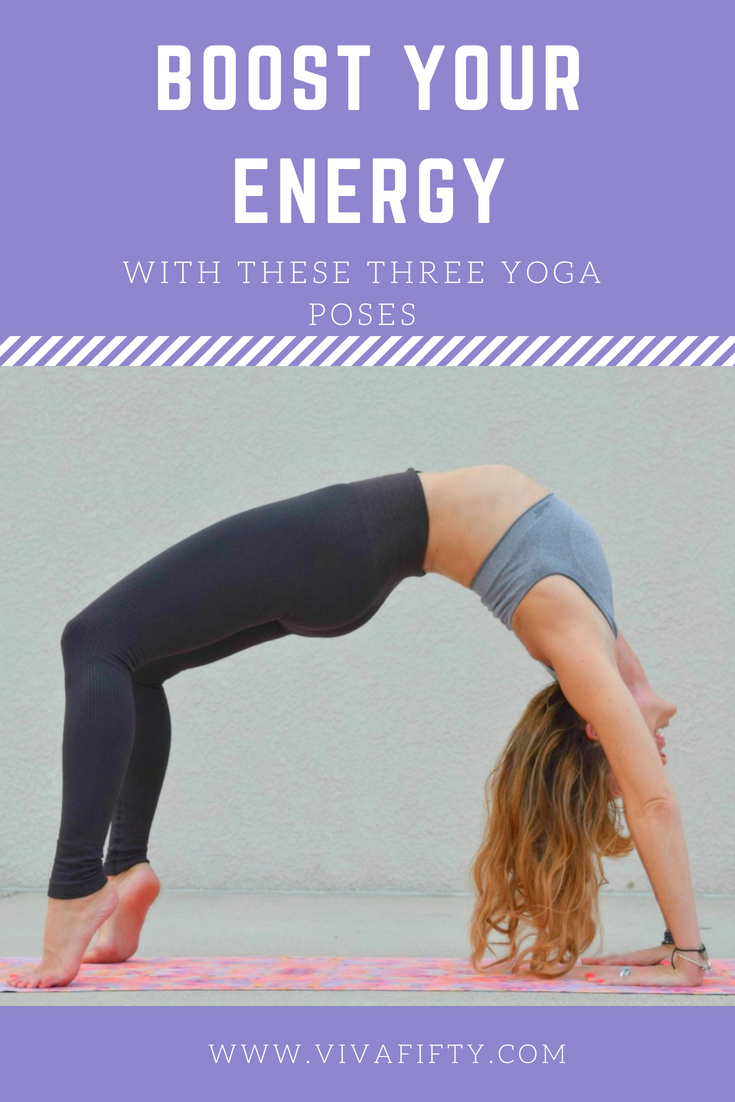 Asana yoga has many benefits, especially when you practice the 8 limbs of yoga, of which asana is just one. If you’re in need of an energy boost, these three yoga poses are more effective than a cup of coffee! #yoga #backbends #poweryoga #midlife