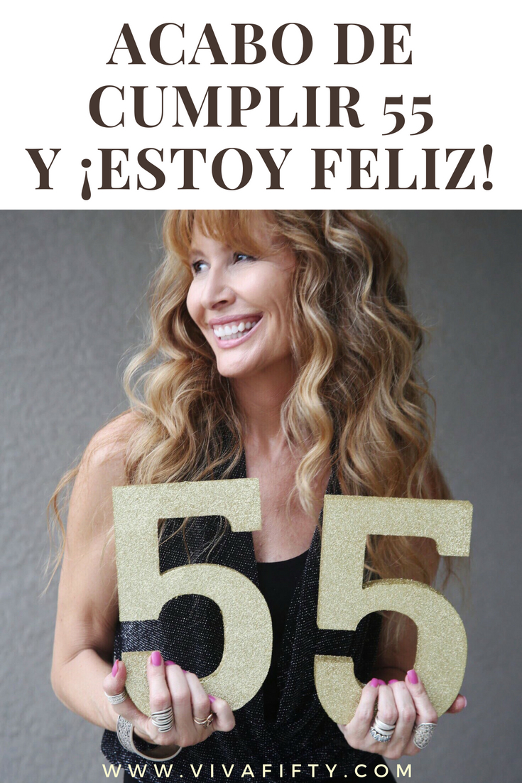 Estoy encantada de cumplir 55 años. Por lo general las mujeres de esta edad solo tienen motivos para quejarse. Yo te cuento aquí por qué estoy agradecidísima por éste y por todos los cumpleaños. #medianaedad #cincuentaaños #cumpleaños