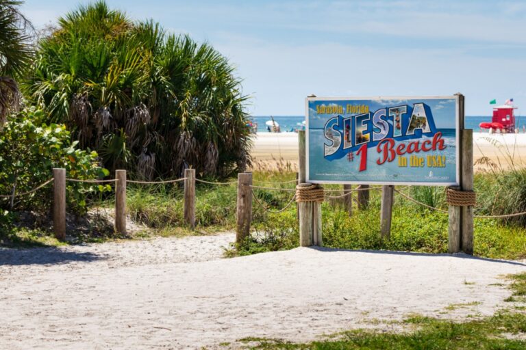 siesta beach billboard in sarasota