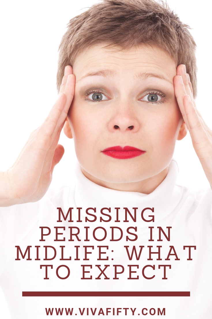 Missing periods can be alarming, and at a certain point in life, it can mean the onset of perimenopause or menopause. But maybe it´s something else. Read on to find out what. #menopause #perimenopause #periods #midlife