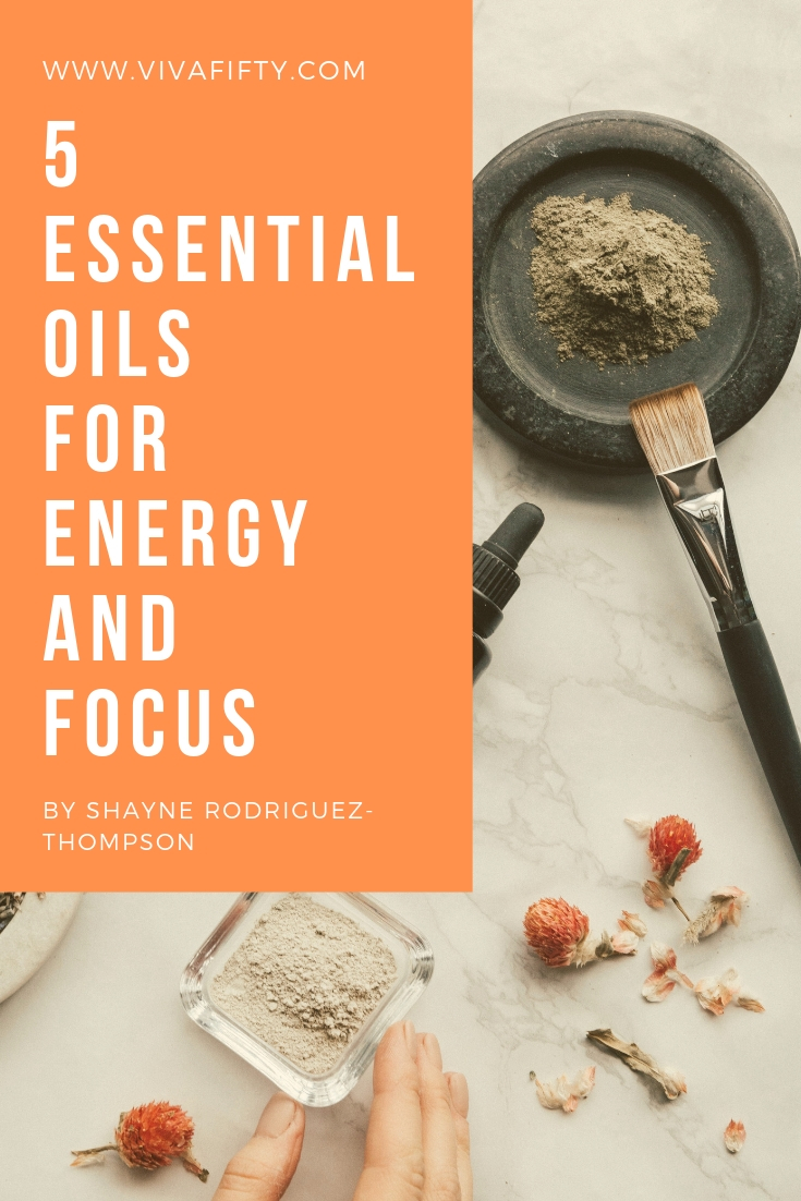 Essential oils may help with many of the symptoms of perimenopause, from brain fog to fatigue. Here are five I swear by. #perimenopause #menopause #essentialoils #fatigue