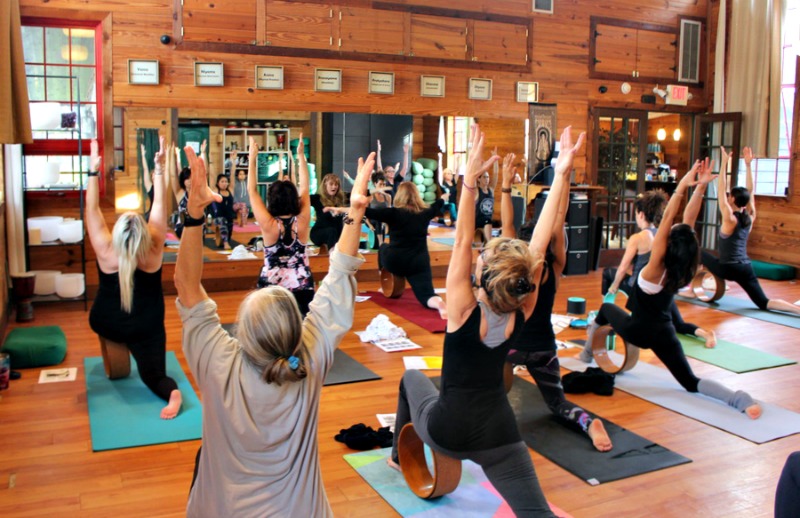 Yoga wheel workshop with Ginny East at Heartwood