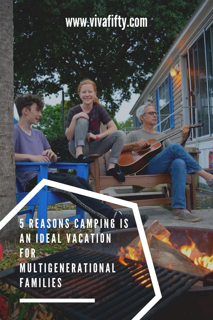 Of all possible ways to vacation, camping is ideal for multigenerational families because in one same campground each family member can have a different experience. #ad #KOAcamping #camping