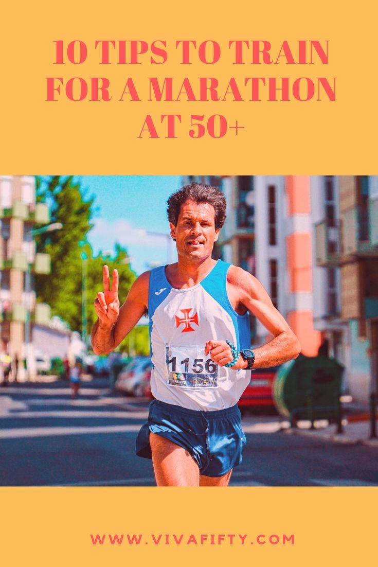 Running a marathon is on your bucket list, but you´re past 50. Should you still give it a try? We think so! Here are some tips to help you train. #marathon #running #over50