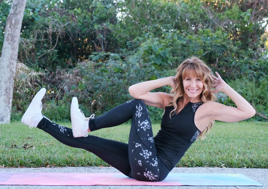 Core workouts are important in midlife because they help our stability and wellbeing. Here are six effective core exercises for women in midlife. #fitness #core #midlife