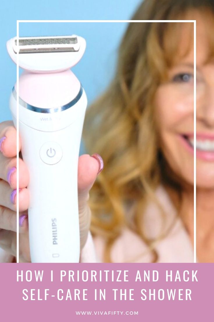 #ad I prioritize self-care, but I´m also a busy lady. Find out how I hack self-care and shaving in the shower with @PhilipsBeautyUS #PhilipsSatinShaver