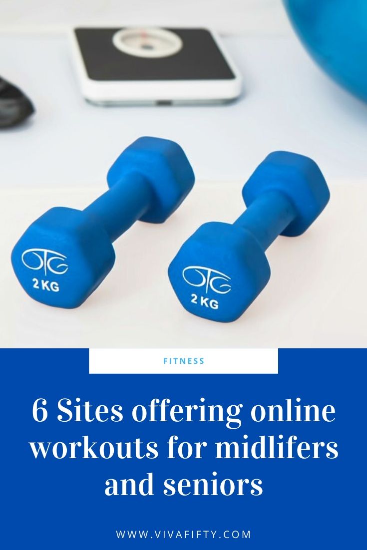 There are many offerings for midlifers and seniors seeking online workouts to follow from home. Here are six that we like. 