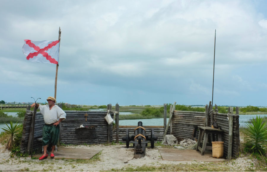 Cannon firing in castillo de San Marcos