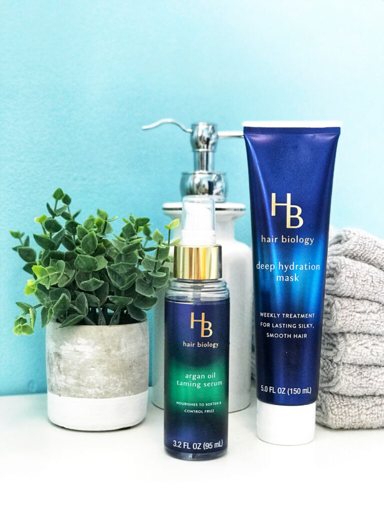 My favorite Hair Biology products, after a year of using them Viva Fifty!