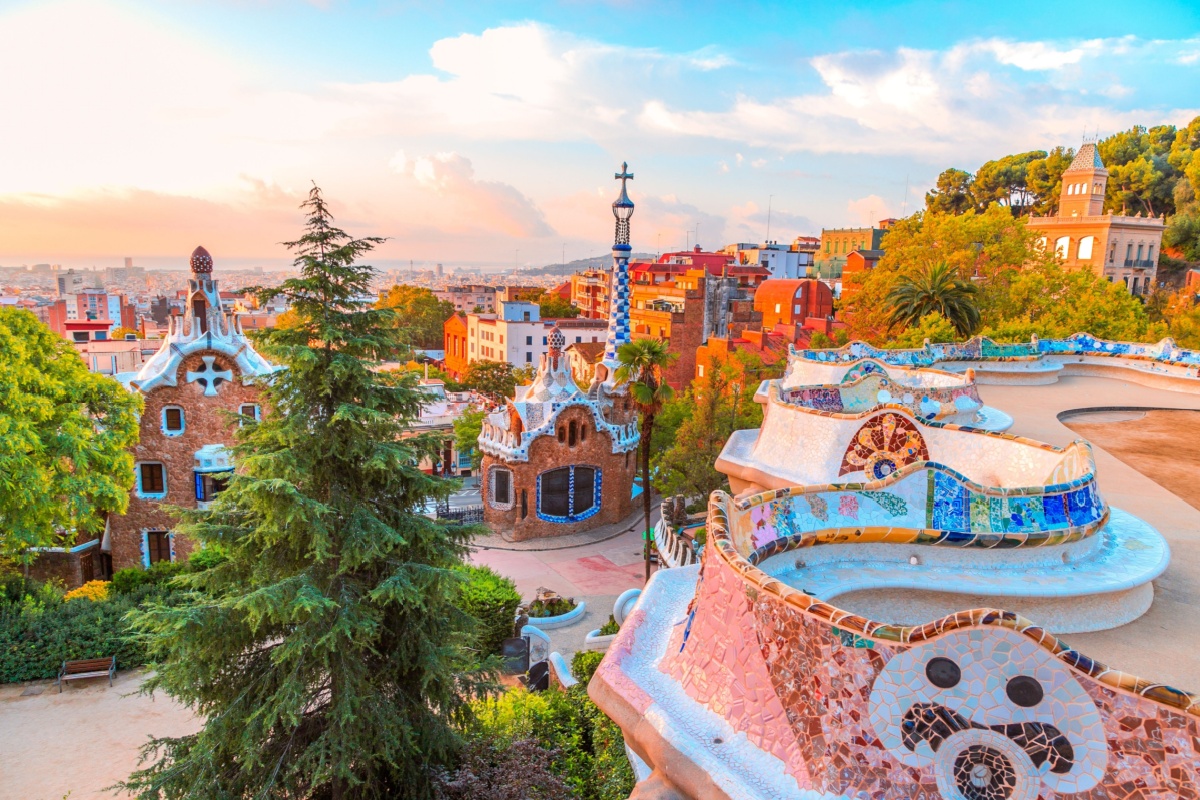 parque guell en barcelona