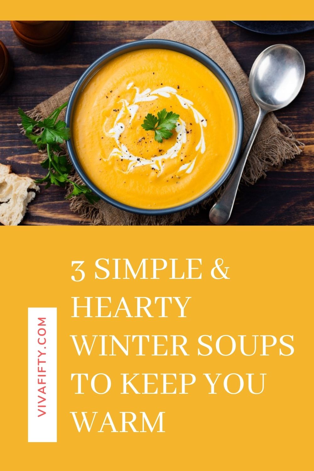 3 simple winter soups that you can cook in only a few minutes will keep you warm and healthy.