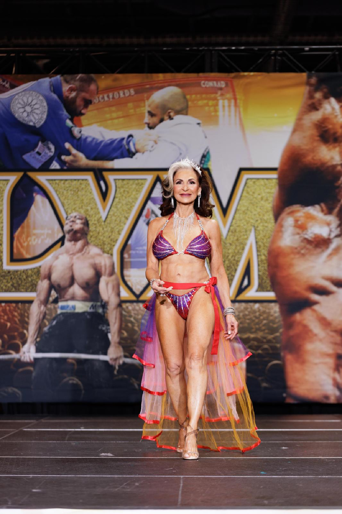 Renee Landers, 72, at a competition